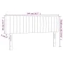 Dark gray velvet headboard with LED 144x5x78/88 cm by vidaXL, Headboards and footboards - Ref: Foro24-3121899, Price: 62,46 €...