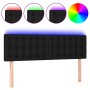 Cabecero con LED de tela negro 144x5x78/88 cm de vidaXL, Cabeceros y pies de cama - Ref: Foro24-3122046, Precio: 64,28 €, Des...