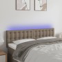 Cabecero con LED de tela gris taupe 144x5x78/88 cm de vidaXL, Cabeceros y pies de cama - Ref: Foro24-3122048, Precio: 62,81 €...