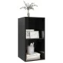 Mueble TV de pared madera contrachapada negro brillo 37x37x72cm de vidaXL, Muebles TV - Ref: Foro24-805478, Precio: 42,35 €, ...