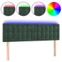 Dunkelgraues Samtkopfteil mit LED 144x5x78/88 cm von vidaXL, Kopf- und Fußteile - Ref: Foro24-3122097, Preis: 68,49 €, Rabatt: %