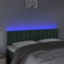 Cabecero con LED de terciopelo gris oscuro 144x5x78/88 cm de vidaXL, Cabeceros y pies de cama - Ref: Foro24-3122097, Precio: ...