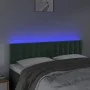 Dunkelgraues Samtkopfteil mit LED 144x5x78/88 cm von vidaXL, Kopf- und Fußteile - Ref: Foro24-3122097, Preis: 68,49 €, Rabatt: %
