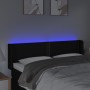 Cabecero con LED de tela negro 147x16x78/88 cm de vidaXL, Cabeceros y pies de cama - Ref: Foro24-3123096, Precio: 60,77 €, De...
