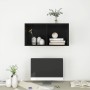 Mueble TV de pared madera contrachapada negro brillo 37x37x72cm de vidaXL, Muebles TV - Ref: Foro24-805478, Precio: 42,87 €, ...