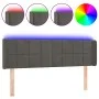 Dark gray velvet headboard with LED 147x16x78/88 cm by vidaXL, Headboards and footboards - Ref: Foro24-3123285, Price: 70,97 ...