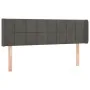 Dark gray velvet headboard with LED 147x16x78/88 cm by vidaXL, Headboards and footboards - Ref: Foro24-3123285, Price: 70,97 ...