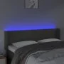 Dark gray velvet headboard with LED 147x16x78/88 cm by vidaXL, Headboards and footboards - Ref: Foro24-3123285, Price: 70,97 ...