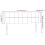 Dark gray velvet headboard with LED 147x16x78/88 cm by vidaXL, Headboards and footboards - Ref: Foro24-3123285, Price: 70,97 ...