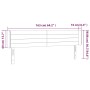Cabecero con LED de terciopelo gris claro 163x16x78/88 cm de vidaXL, Cabeceros y pies de cama - Ref: Foro24-3123430, Precio: ...