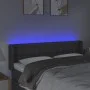 Dark gray fabric headboard with LED 147x16x78/88 cm by vidaXL, Headboards and footboards - Ref: Foro24-3123669, Price: 80,08 ...