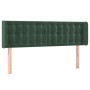 Cabecero con LED de terciopelo verde oscuro 147x16x78/88 cm de vidaXL, Cabeceros y pies de cama - Ref: Foro24-3123721, Precio...