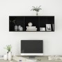 Mueble TV pared madera contrachapada negro brillo 37x37x107cm de vidaXL, Muebles TV - Ref: Foro24-805487, Precio: 43,05 €, De...