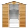 Caseta de jardín acero galvanizado marrón claro 191x810x198 cm de vidaXL, Cobertizos - Ref: Foro24-3188283, Precio: 1,00 €, D...