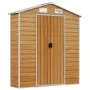 Caseta de jardín acero galvanizado marrón claro 191x810x198 cm de vidaXL, Cobertizos - Ref: Foro24-3188283, Precio: 1,00 €, D...