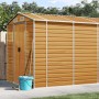 Caseta de jardín acero galvanizado marrón claro 191x725x198 cm de vidaXL, Cobertizos - Ref: Foro24-3188282, Precio: 1,00 €, D...