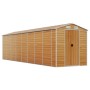 Caseta de jardín acero galvanizado marrón claro 191x725x198 cm de vidaXL, Cobertizos - Ref: Foro24-3188282, Precio: 1,00 €, D...