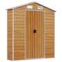 Caseta de jardín acero galvanizado marrón claro 191x725x198 cm de vidaXL, Cobertizos - Ref: Foro24-3188282, Precio: 1,00 €, D...