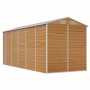 Caseta de jardín acero galvanizado marrón claro 191x470x198 cm de vidaXL, Cobertizos - Ref: Foro24-3188279, Precio: 766,87 €,...