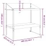 Soporte de plantas acero galvanizado antracita 100x54,5x100 cm de vidaXL, Soportes para macetas - Ref: Foro24-364536, Precio:...