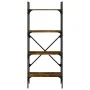 Librería de 4 estantes madera roble ahumado 56x31,5x138,5 cm de vidaXL, Librerías y estanterías - Ref: Foro24-833340, Precio:...