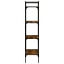 Librería de 4 estantes madera roble ahumado 56x31,5x138,5 cm de vidaXL, Librerías y estanterías - Ref: Foro24-833340, Precio:...