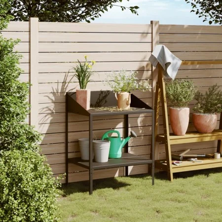 Soporte de plantas acero galvanizado antracita 75,5x54,5x100 cm de vidaXL, Soportes para macetas - Ref: Foro24-364535, Precio...