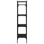 Librería de 4 estantes madera ingeniería negro 56x31,5x138,5 cm de vidaXL, Librerías y estanterías - Ref: Foro24-833338, Prec...