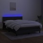 Cama box spring colchón y luces LED tela negro 140x190 cm de vidaXL, Camas y somieres - Ref: Foro24-3133071, Precio: 427,29 €...