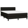 Cama box spring colchón y luces LED tela negro 140x190 cm de vidaXL, Camas y somieres - Ref: Foro24-3133391, Precio: 443,92 €...
