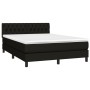 Cama box spring colchón y luces LED tela negro 140x200 cm de vidaXL, Camas y somieres - Ref: Foro24-3133399, Precio: 464,87 €...