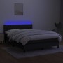 Cama box spring colchón y luces LED tela negro 140x200 cm de vidaXL, Camas y somieres - Ref: Foro24-3133399, Precio: 464,87 €...