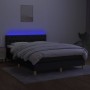 Cama box spring colchón y luces LED tela negro 140x190 cm de vidaXL, Camas y somieres - Ref: Foro24-3133951, Precio: 452,70 €...