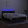 Cama box spring colchón y luces LED tela negro 140x190 cm de vidaXL, Camas y somieres - Ref: Foro24-3134031, Precio: 450,60 €...