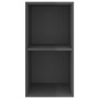 Mueble TV de pared madera contrachapada gris brillo 37x37x72 cm de vidaXL, Muebles TV - Ref: Foro24-805479, Precio: 40,51 €, ...