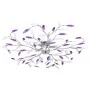 Leaf-shaped glass arm ceiling lamp with 5 purple bulbs by vidaXL, ceiling lights - Ref: Foro24-289240, Price: 82,10 €, Discou...