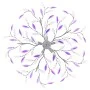 Leaf-shaped glass arm ceiling lamp with 5 purple bulbs by vidaXL, ceiling lights - Ref: Foro24-289240, Price: 82,10 €, Discou...