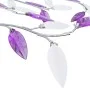 Leaf-shaped glass arm ceiling lamp with 5 purple bulbs by vidaXL, ceiling lights - Ref: Foro24-289240, Price: 82,10 €, Discou...