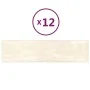 Wandpaneele 12 Stück cremefarbener Samt 60x15 cm 1,08 m² von vidaXL, Wandverkleidung - Ref: Foro24-343843, Preis: 48,99 €, Ra...