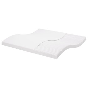Colchón de espuma de 7 zonas dureza 20 ILD blanco 200x200 cm de vidaXL, Colchones - Ref: Foro24-356359, Precio: 193,03 €, Des...