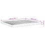 Colchón de espuma de 7 zonas dureza 20 ILD blanco 160x200 cm de vidaXL, Colchones - Ref: Foro24-356357, Precio: 160,00 €, Des...