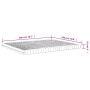 Colchón de espuma de 7 zonas dureza 20 ILD blanco 180x200 cm de vidaXL, Colchones - Ref: Foro24-356358, Precio: 176,50 €, Des...