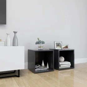 Muebles para TV 2 uds madera contrachapada gris 37x35x37 cm de vidaXL, Muebles TV - Ref: Foro24-805505, Precio: 30,10 €, Desc...