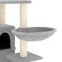 Rascador para gatos con postes de sisal gris claro 175 cm en Mobiliario para gatos | Comprar online en Foru.es