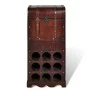Wooden wine rack for 9 bottles trunk with drawer by vidaXL, Wine racks - Ref: Foro24-240506, Price: 112,74 €, Discount: %