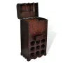 Wooden wine rack for 9 bottles trunk with drawer by vidaXL, Wine racks - Ref: Foro24-240506, Price: 112,74 €, Discount: %