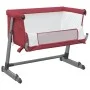 Cuna con colchón tela de lino rojo de vidaXL, Cunas y camas para niños - Ref: Foro24-10299, Precio: 112,09 €, Descuento: %