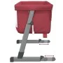 Cuna con colchón tela de lino rojo de vidaXL, Cunas y camas para niños - Ref: Foro24-10299, Precio: 112,09 €, Descuento: %