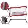 Cuna con colchón tela de lino rojo de vidaXL, Cunas y camas para niños - Ref: Foro24-10299, Precio: 113,49 €, Descuento: %
