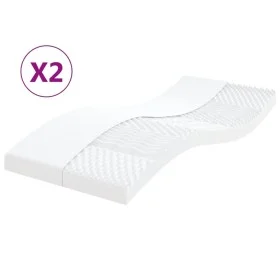 Colchones de espuma 2 uds 7 zonas dureza 20ILD blanco 80x200 cm de vidaXL, Colchones - Ref: Foro24-356360, Precio: 182,81 €, ...